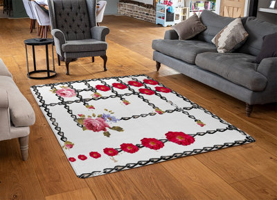 Roses & Chains Designer Special Soft Home Rug