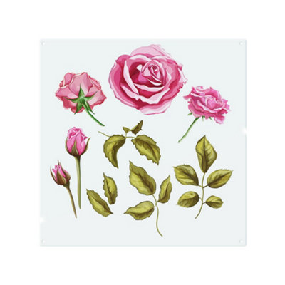 Roses & Leaves Splash Back designer style