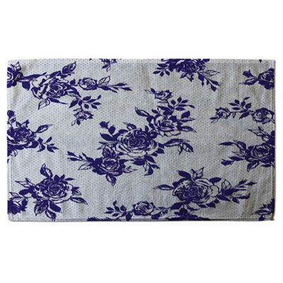 Roses Print On Polka Dots (Bath Towel) / Default Title