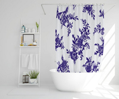 Roses Print On Polka Dots (Shower Curtain) / Default Title Price Comparisons | Compare The Build