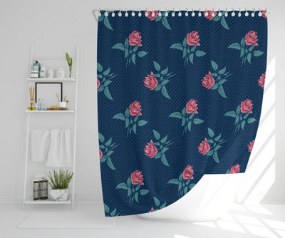 Roses & Spots Print (Shower Curtain) / Default Title Price Comparisons | Compare The Build