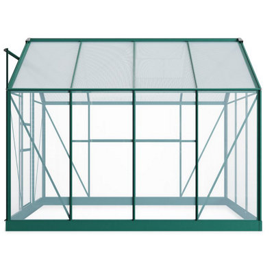 Rosette Hobby Aluminium Polycarbonate Greenhouse - 6x8 - 6