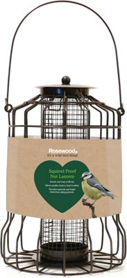 Rosewood Deluxe Squirrel Proof Bird Peanut Feeder Lantern