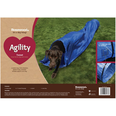 Rosewood Dog Agility Tunnel Activity Set