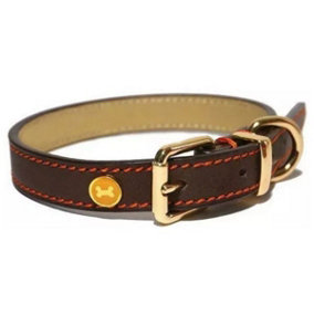 Rosewood Luxury Leather Dog Collar