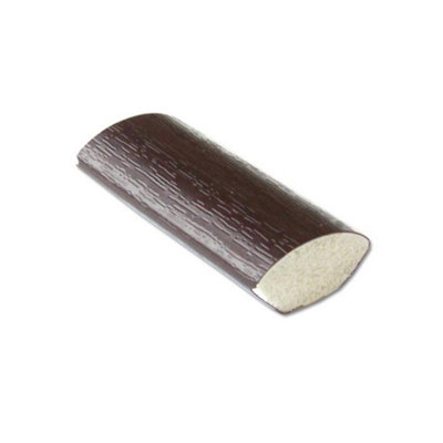 Rosewood uPVC Plastic Quadrant Moulding Trim - Window Tile Beading (W) 17.5mm (L) 1m Length x 5 Length Pack