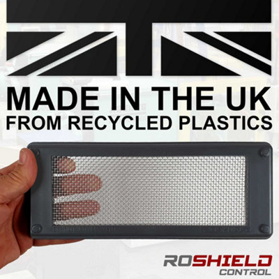 Roshield Pest Mesh Vent Cover - Brown Medium