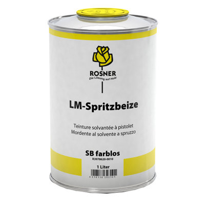 Rosner LM Colourless Spray Stain 1L for Wood Finishing