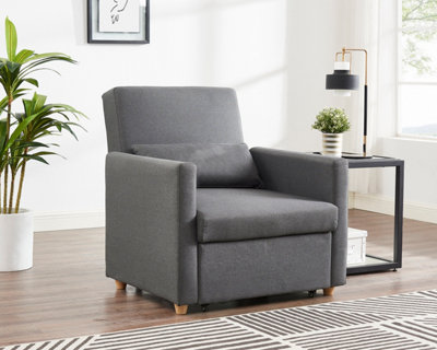 Redde Boo Modern Leisure Sofa Chair Design Gray Fabric Home Adjustable Cozy  Soft Chair Quick Shipping Available at Unique Piece Furniture Dallas &  Acworth
