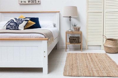 Rostherne Farmhouse White Wooden Bed Frame Single Size 3ft