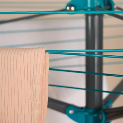 Rotary Airer 3 Arm Clothing Drying Rack Laundry Storage Space Saving ...