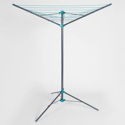 Rotary Airer 3 Arm Clothing Drying Rack Laundry Storage Space Saving ...