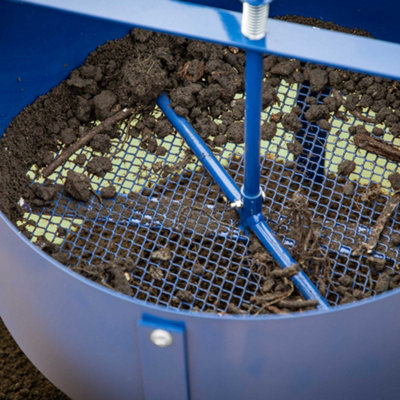 Rotary Garden Sieve Large Riddle 7mm Grille Soil Sifter Steel - Dellonda DG261 - 4