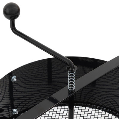 Rotary Garden Soil Sieve 18L Heavy Duty Steel Rotating Compost Sifter ...