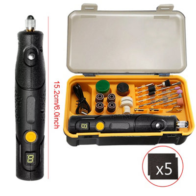 Rotary Multi tool 135W with Variable Speed 80pc Accessory Set DREMEL Compatible