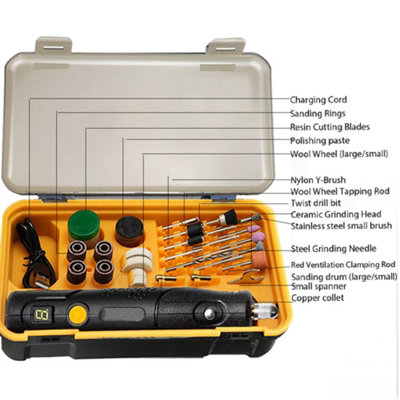 Rotary Multi tool 135W with Variable Speed 80pc Accessory Set DREMEL Compatible