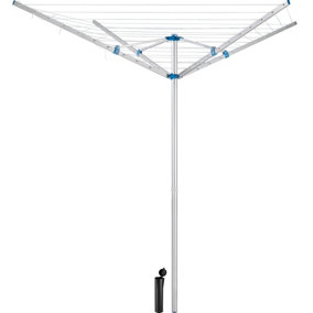 Rotary Washing Line - clothes airer - grey
