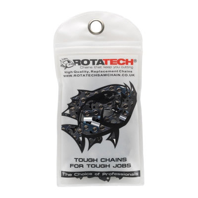 Rotatech 3/8 inch Chain, 0.043 inch gauge 56 Links for Dewalt, Ego, Makita 16 inch chainsaws