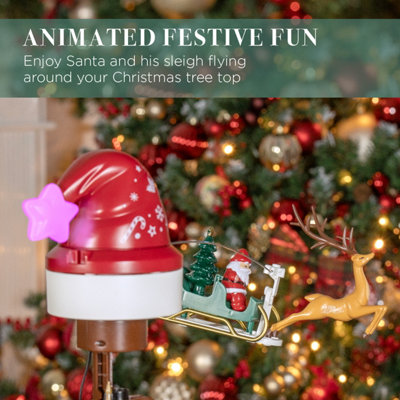 Rotating Light Up Christmas Tree Topper