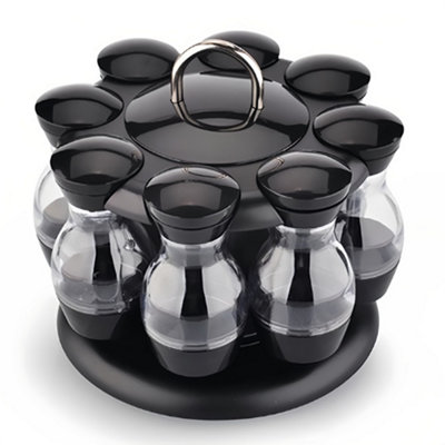 Rotating seasoning rack seasoning bottle set