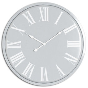 Rothay Wall Clock - Metal - L4 x W49 x H49 cm - Grey