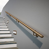 Rothley Antique Brass Stair Handrail Kit 3.6M