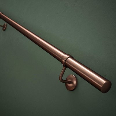 Rothley Antique Copper Stair Hand Rail Kit 1.2M