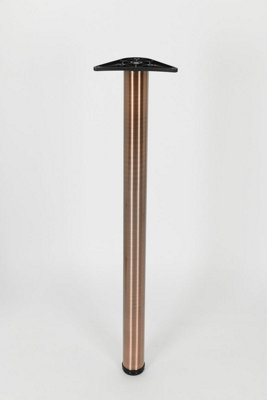 Rothley Baroque Antique Copper Table & Worktop Leg 870 x 60mm
