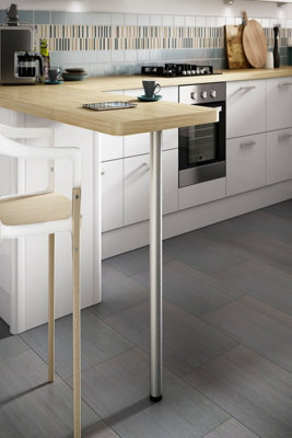 Rothley Baroque Brushed Table Worktop Leg 1100 x 60mm