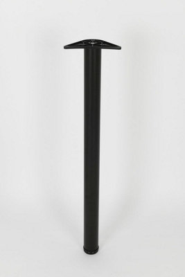 Rothley Baroque Matt Black Table & Worktop Leg 870 x 60mm