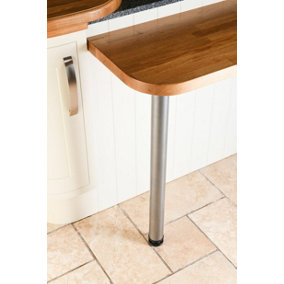 Rothley Baroque Pewter Table & Worktop Leg 870 x 60mm