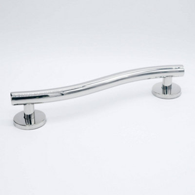 Rothley Curled Grab Rail Polished 457x32mm