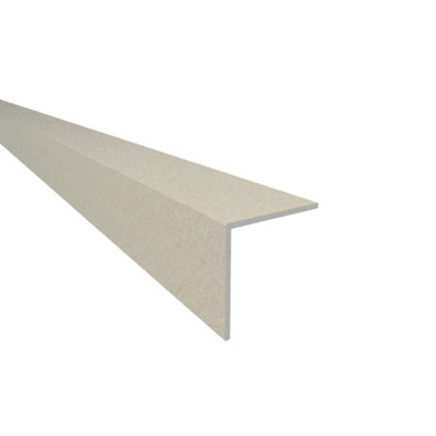 Rothley Equal Angle Light Granite PVC Profile 2 Metre (L) x 20mm (W) x 20mm (D) x 1.2mm (T)