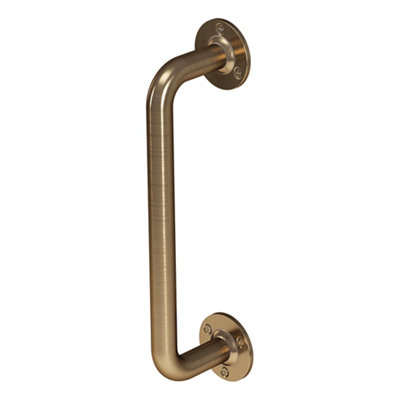 Rothley Grab Rail Antique Brass 305x25mm DIY at B&Q