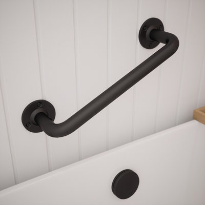 Rothley Grab Rail Matt Black 305x25mm