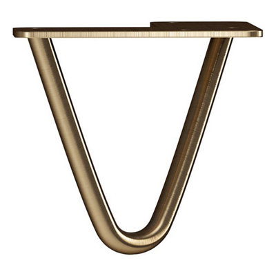 Rothley Hairpin Leg Antique Brass 2 Pin 350mm Set of 2 DIY at B Q