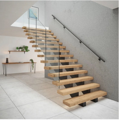 Rothley Matt Black Stair Handrail Kit 3.6M