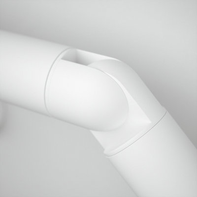 Rothley Matt White Bannister Staircase Handrail Adjustable Elbow (Diam ...