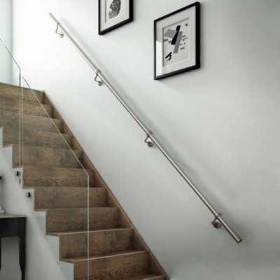 Rothley Matt White Internal Stair Handrail Kit 3.6M DIY at B&Q