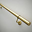 Rothley Satin Brass 2 Pack Staircase Handrail Shallow End Cap (Diam) 40mm
