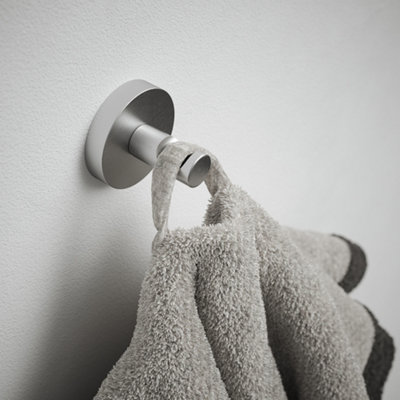 Rothley Satin Brass Round Robe Hook