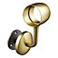 Rothley Satin Brass Staircase Handrail Connecting Wall Bracket (Diam) 40mm