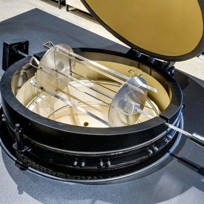Rotisserie Rotating Skewers Set for Bono Media and Zalgiris BBQ Models 6 Skewers with Metal Stand