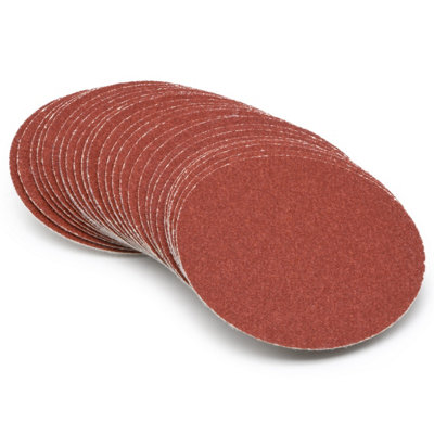 Rotur 75mm Velcro Backed Abrasive Discs 100 grit Pk 100