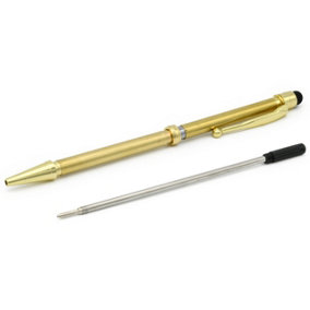 Rotur Standard Mech Ball End Clip Stylus 7mm Pen Kit Gold (5 pack)