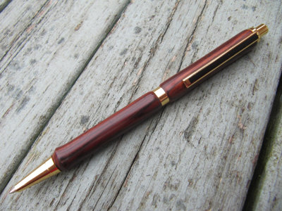 Rotur Standard Mech Black Stripe Clip 7mm Pen Kit Gold (5 pack)