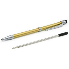 Rotur Std Mech Ball End Clip Stylus 7mm Pen Kit Chrome (5 pack)
