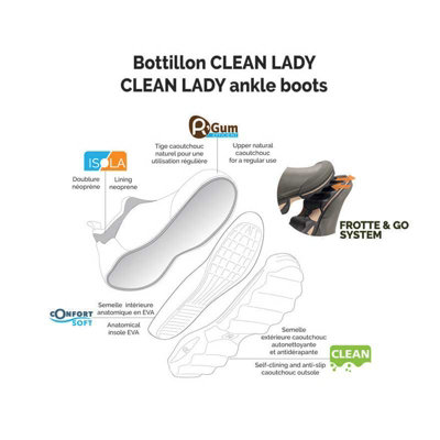 Rouchette bottillon clean lady hot sale