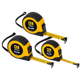 Roughneck 43-100 E-Z Read Tape Measure Set, 3 Piece ROU43100