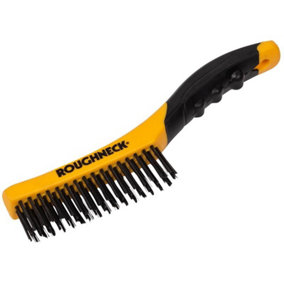 Roughneck 52-044 Shoe Handle Wire Brush Soft Grip 255mm (10in) ROU52044